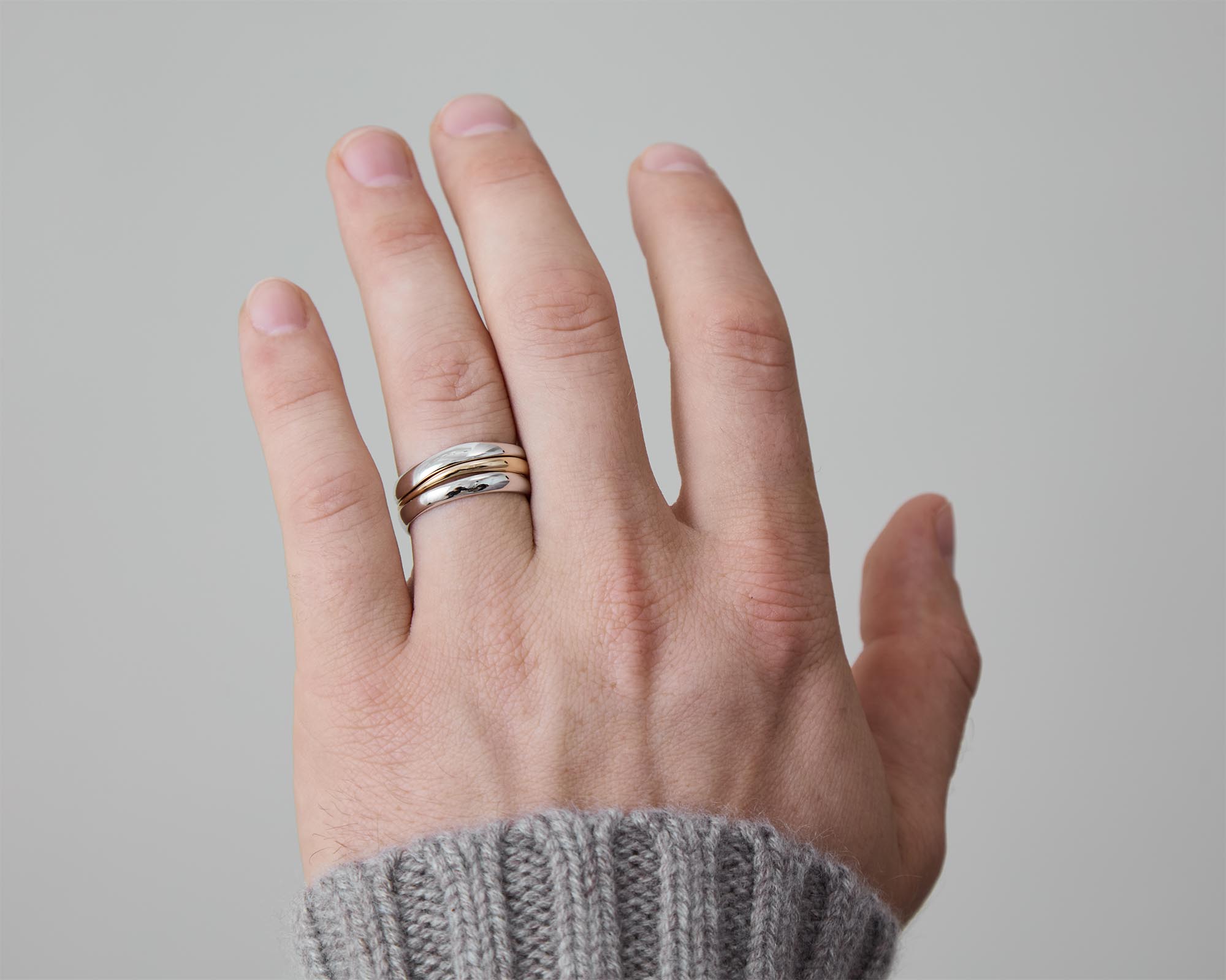 The Trio Melt Tri Color Ring Stack | Holden