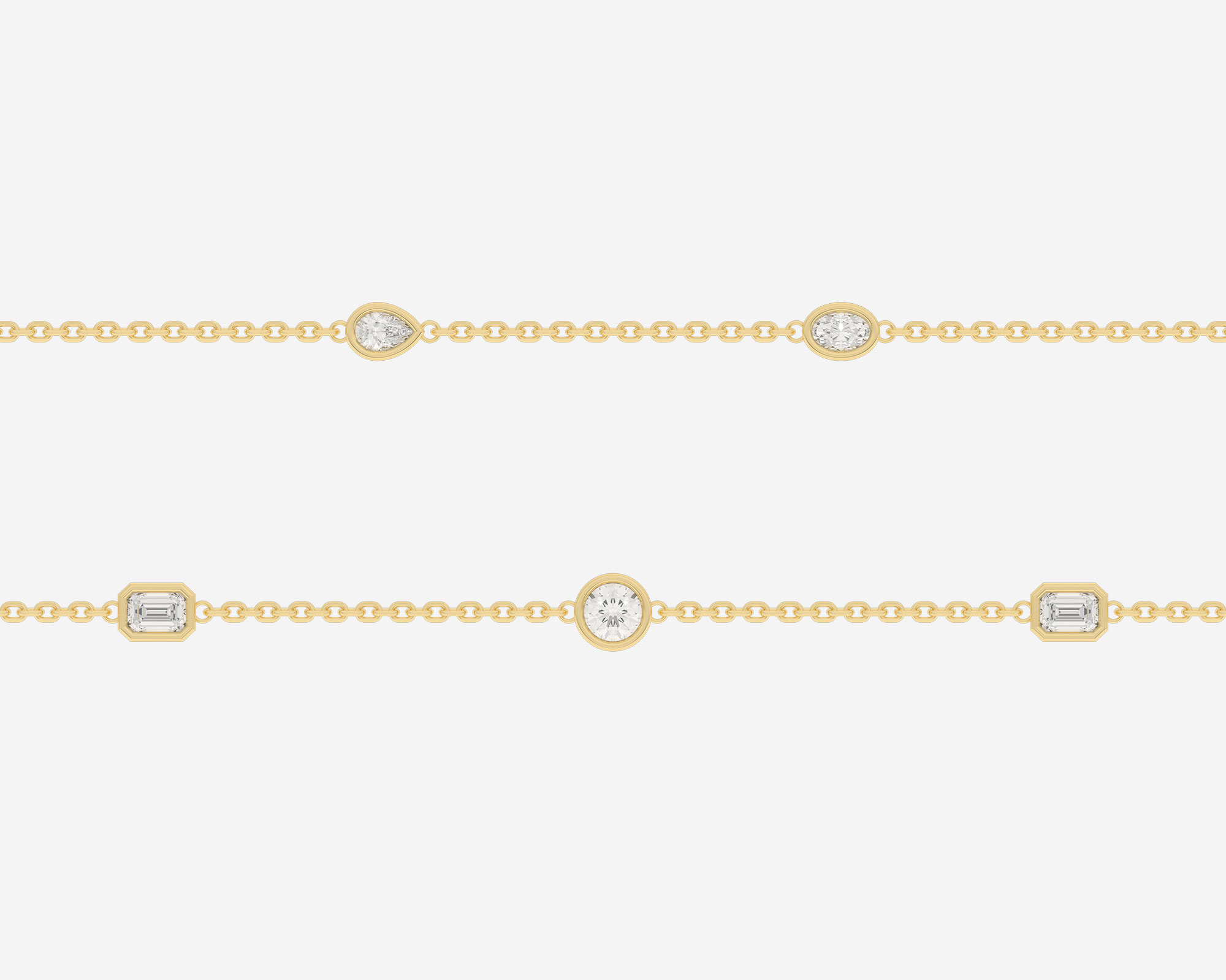 The Mixed Stone Station Necklace | Holden