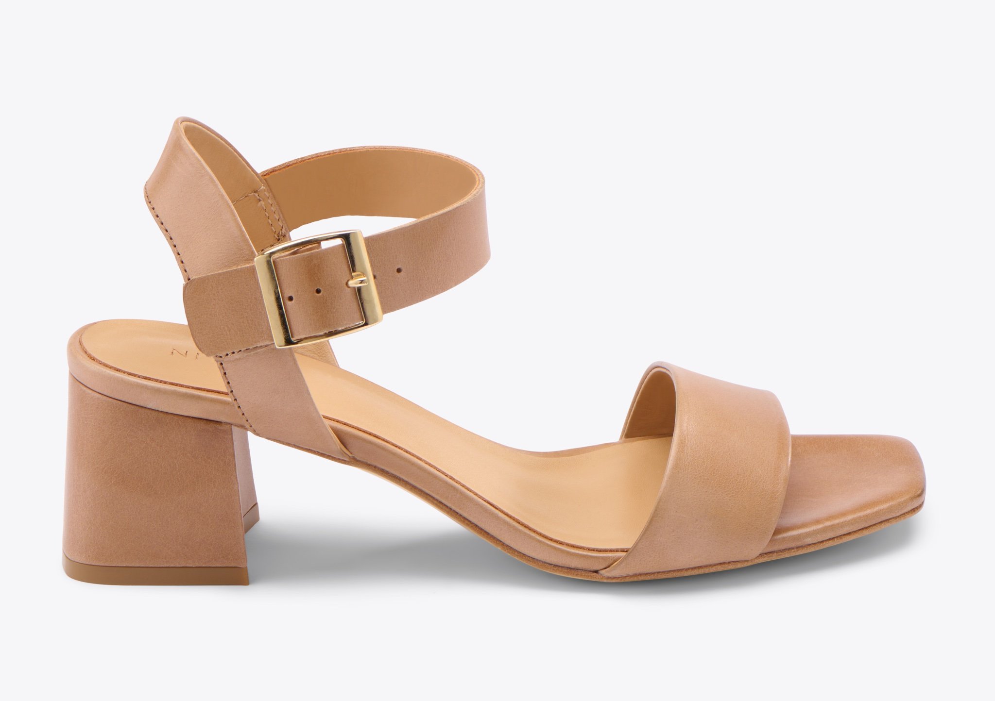 Nisolo Stella Go-To Block Heel Sandal Almond - Every Nisolo product is built on the foundation of comfort, function, and design. 