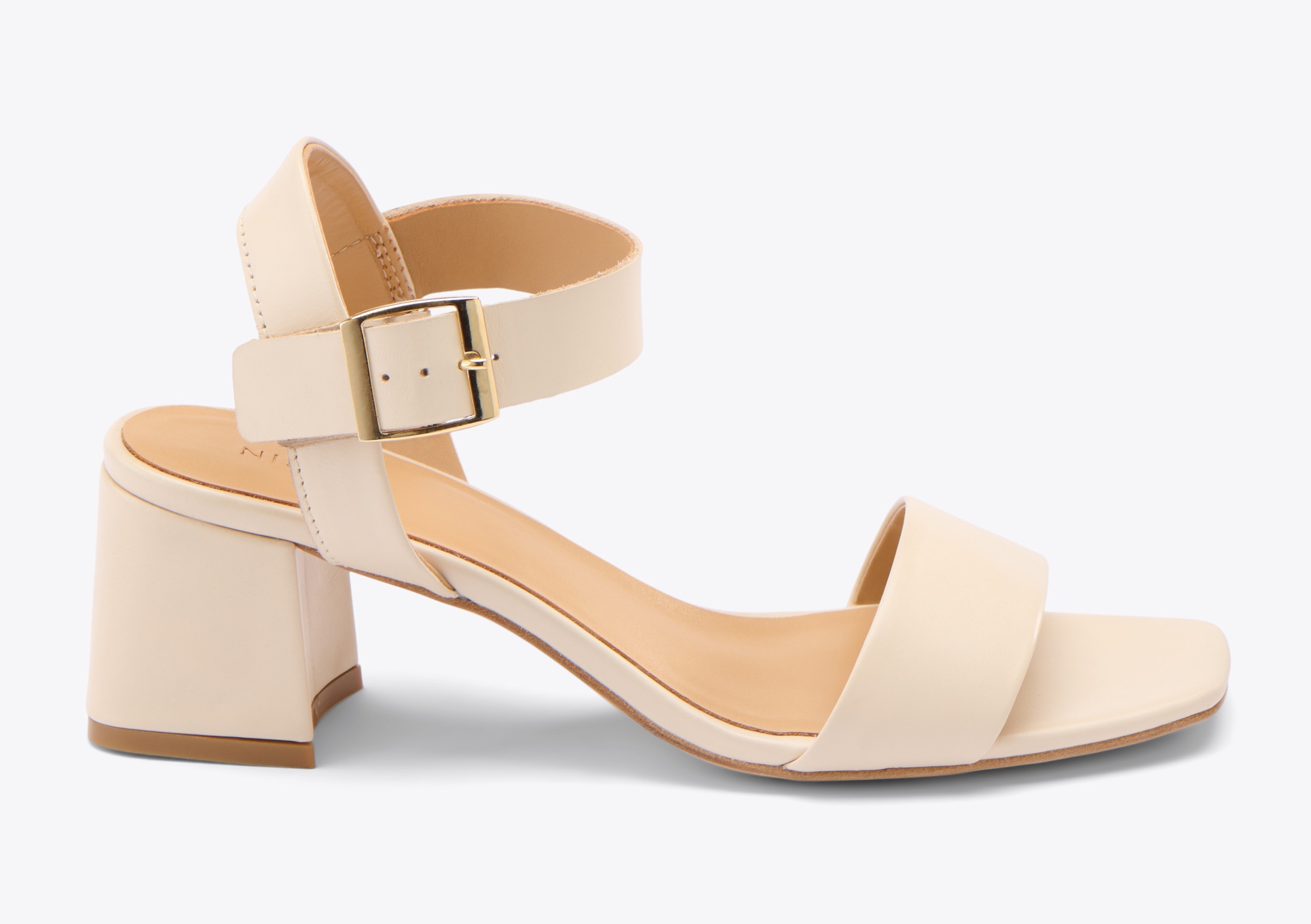 Nisolo Stella Go-To Block Heel Sandal Bone - Every Nisolo product is built on the foundation of comfort, function, and design. 
