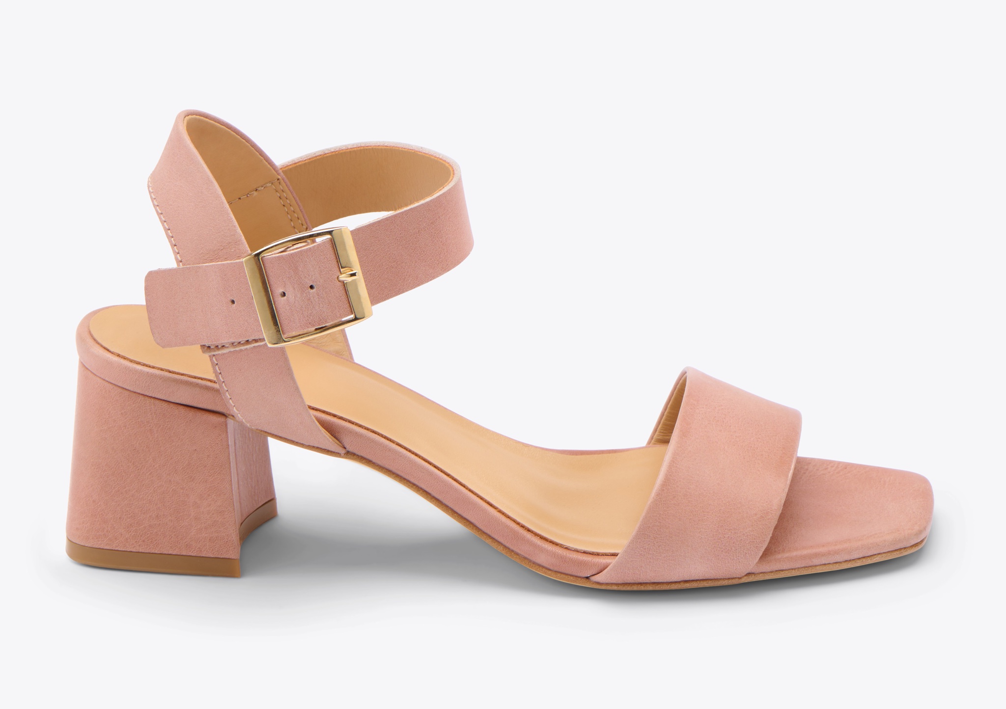 Nisolo Stella Go-To Block Heel Sandal Desert Rose - Every Nisolo product is built on the foundation of comfort, function, and design. 