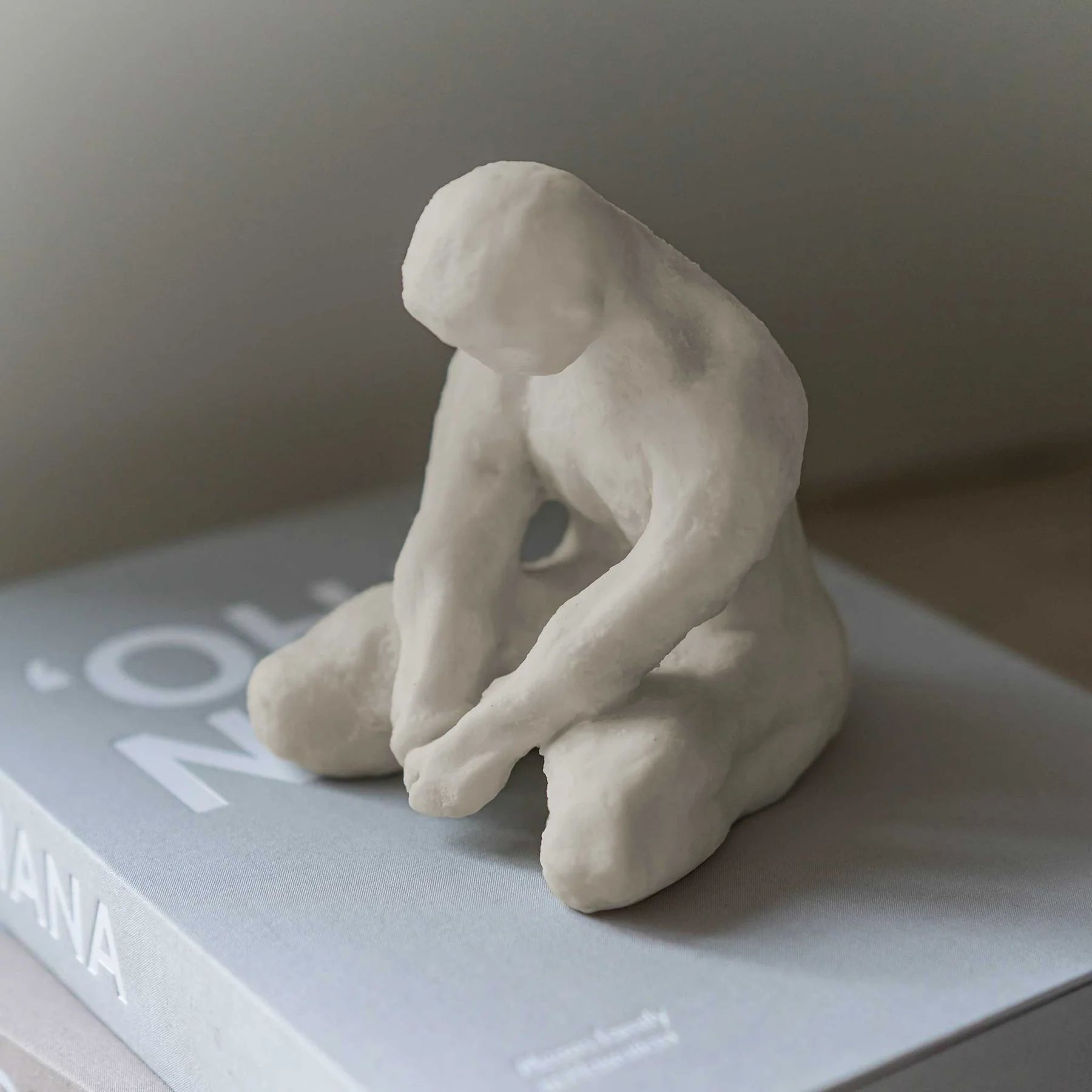 Meditating Man Art Piece