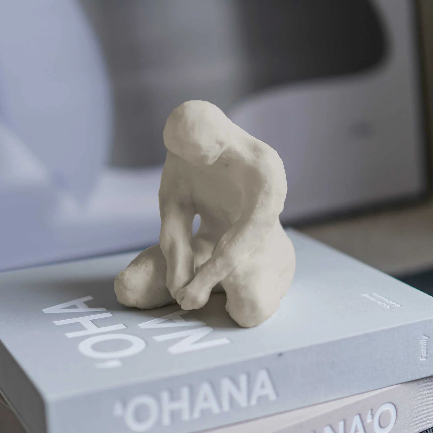 Meditating Man Art Piece