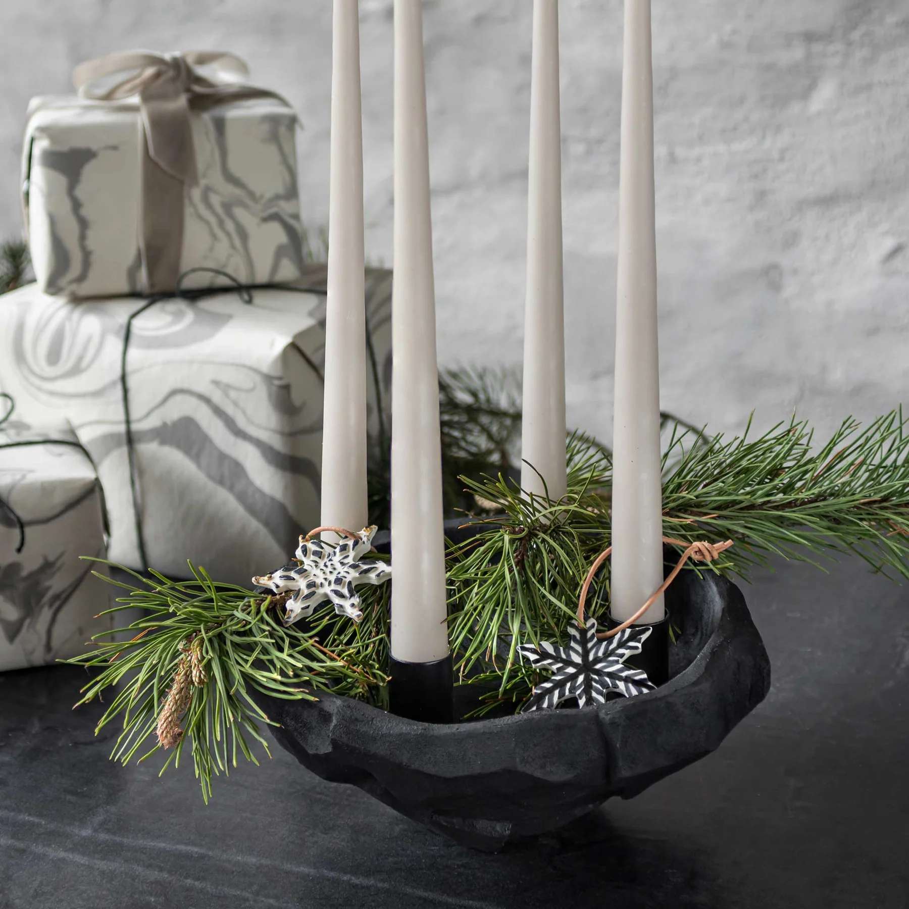 Nuki Candle Bowl Art Piece