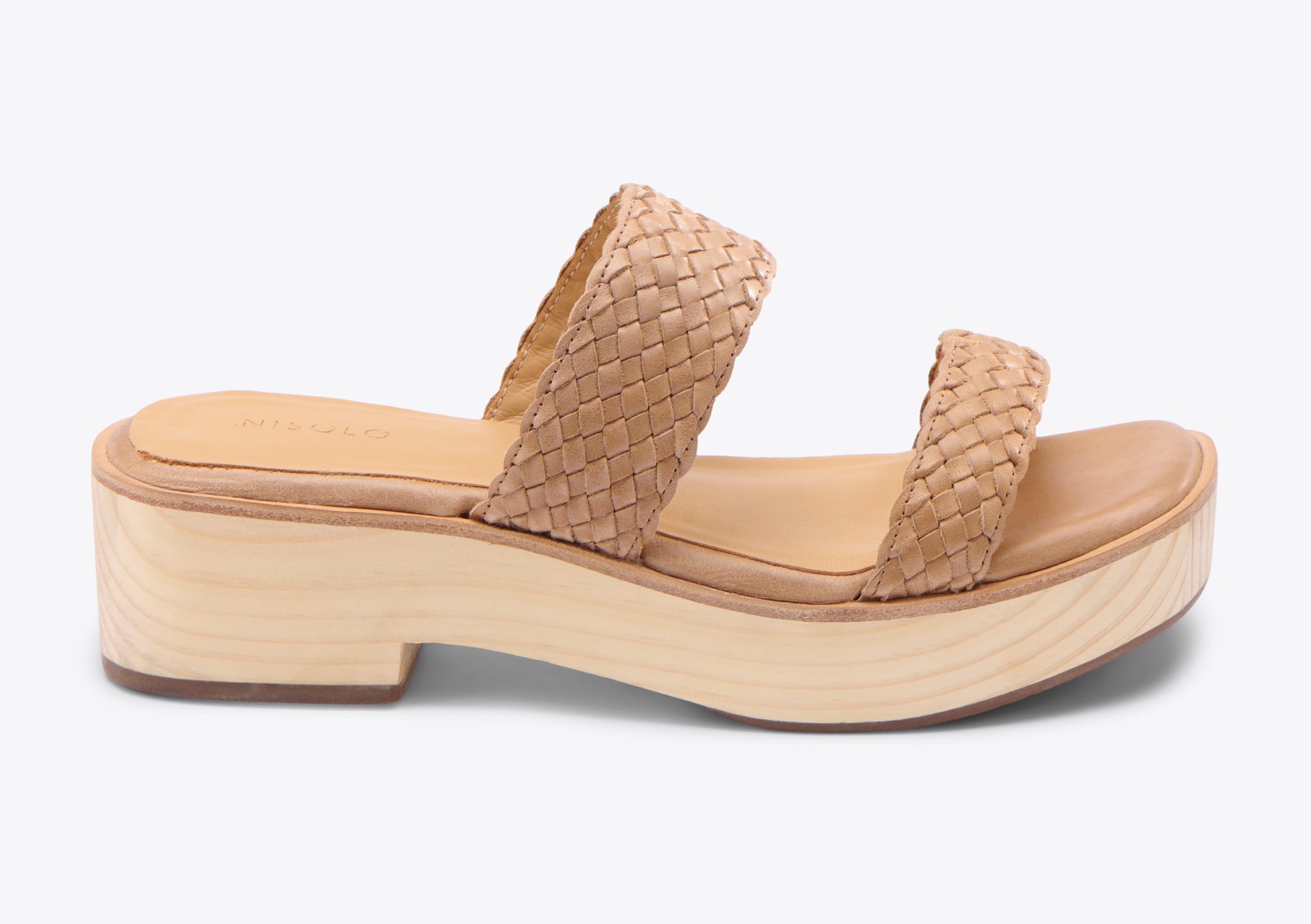 Nisolo Ellie All-Day Woven Clog Almond - Every Nisolo product is built on the foundation of comfort, function, and design. 