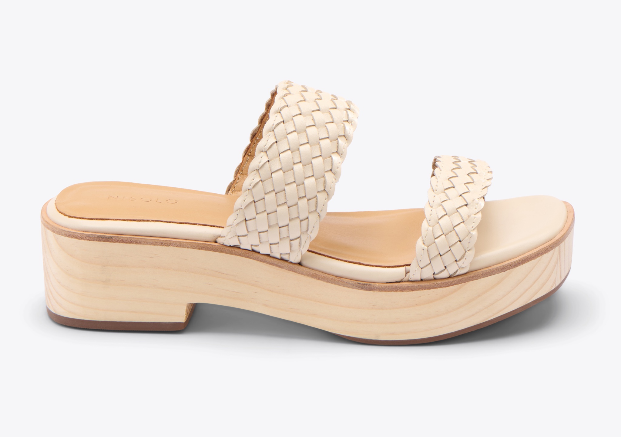 Nisolo Ellie All-Day Woven Clog Bone - Every Nisolo product is built on the foundation of comfort, function, and design. 