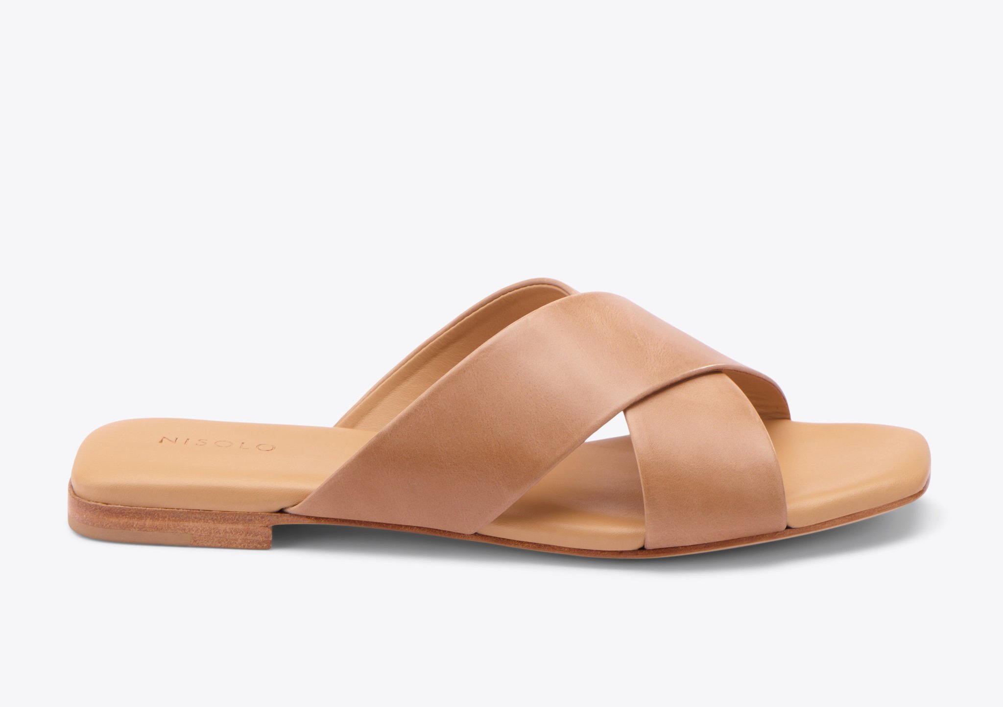 Nisolo Catalina Slide Sandal Almond - Every Nisolo product is built on the foundation of comfort, function, and design. 