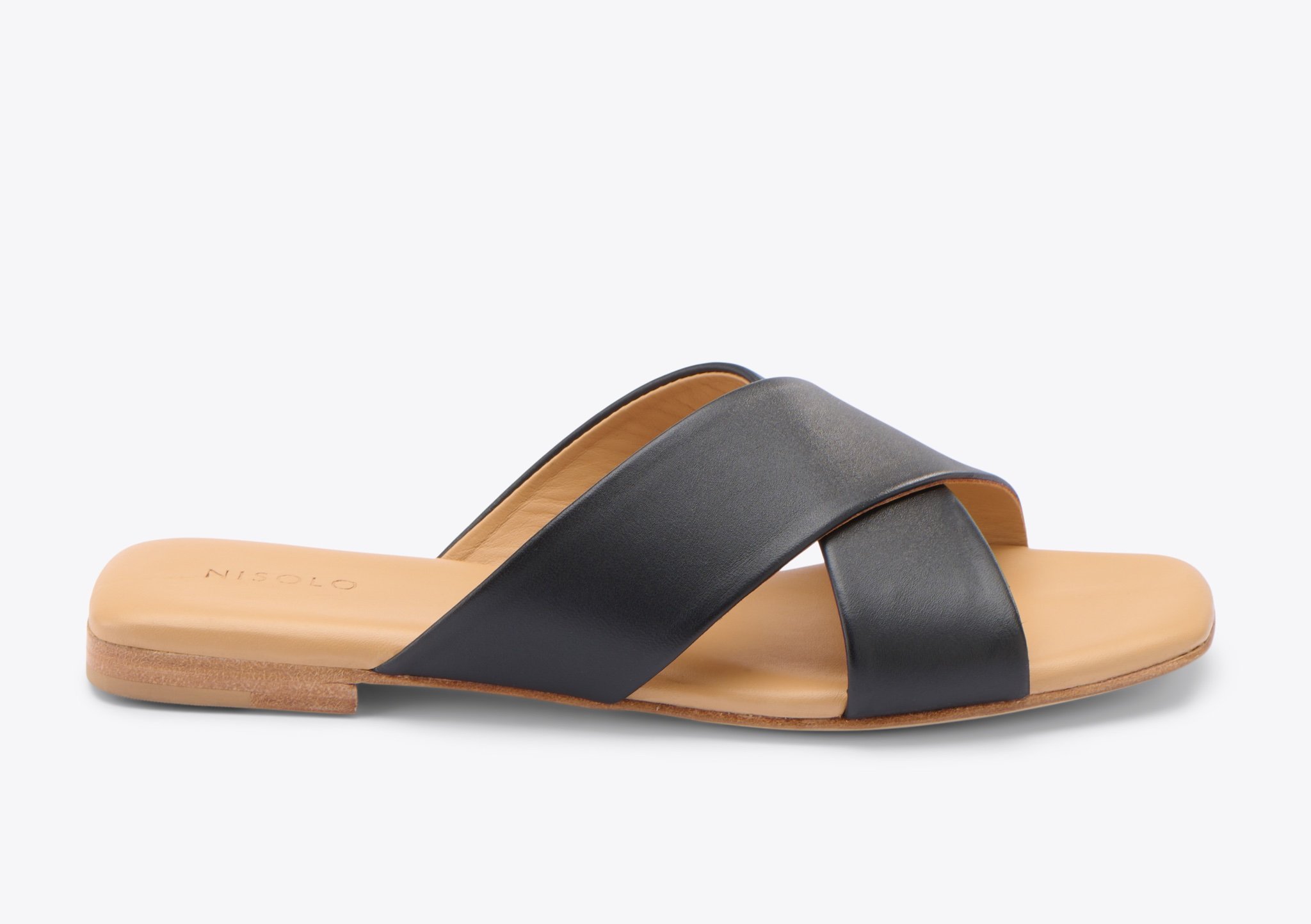 Nisolo Catalina Slide Sandal Black - Every Nisolo product is built on the foundation of comfort, function, and design. 
