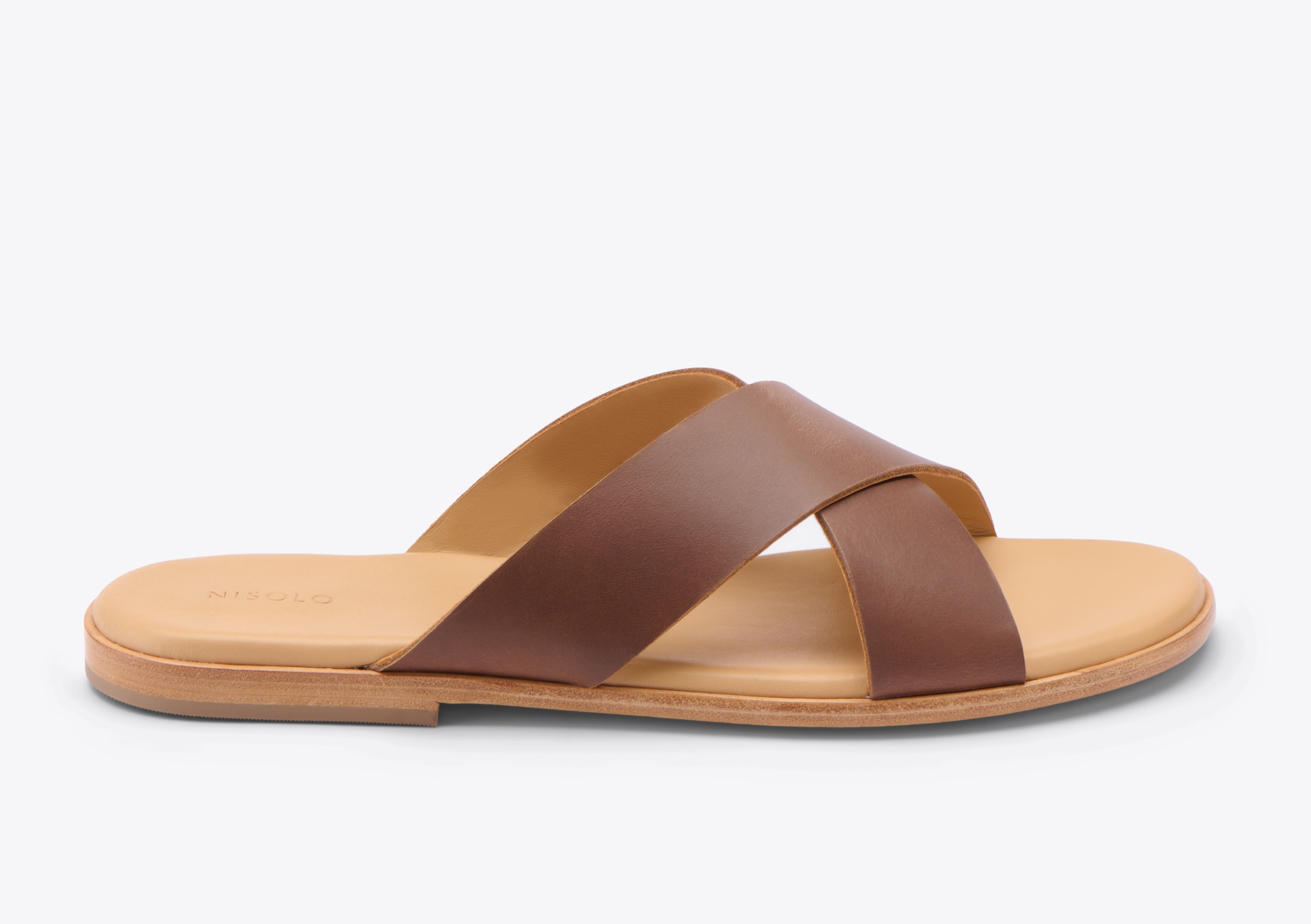 Nisolo Dante Cross Strap Sandal Brown - Every Nisolo product is built on the foundation of comfort, function, and design. 