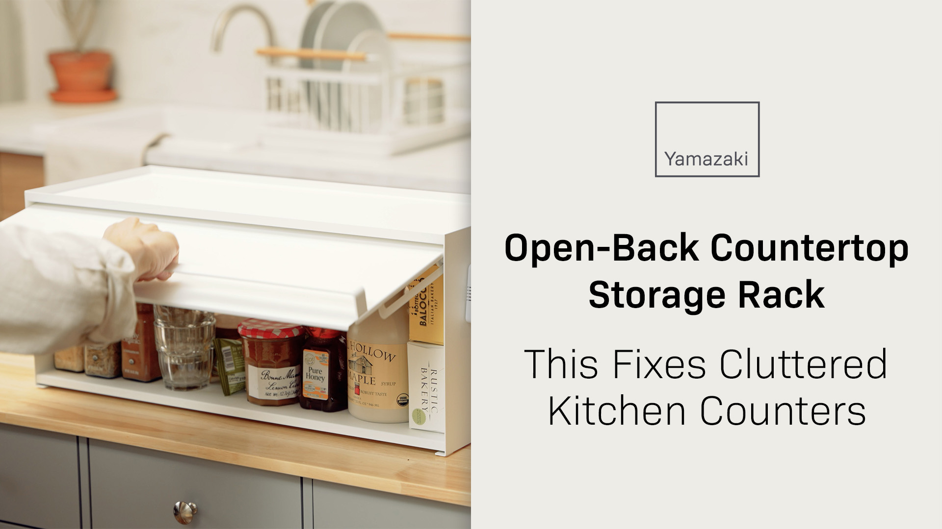 Front-Opening Countertop Storage Rack | Yamazaki Home | Get Now