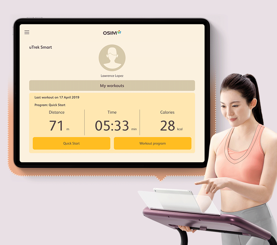 OSIM uTrek 智能行山機 OSIM uTrek Smart treadmill