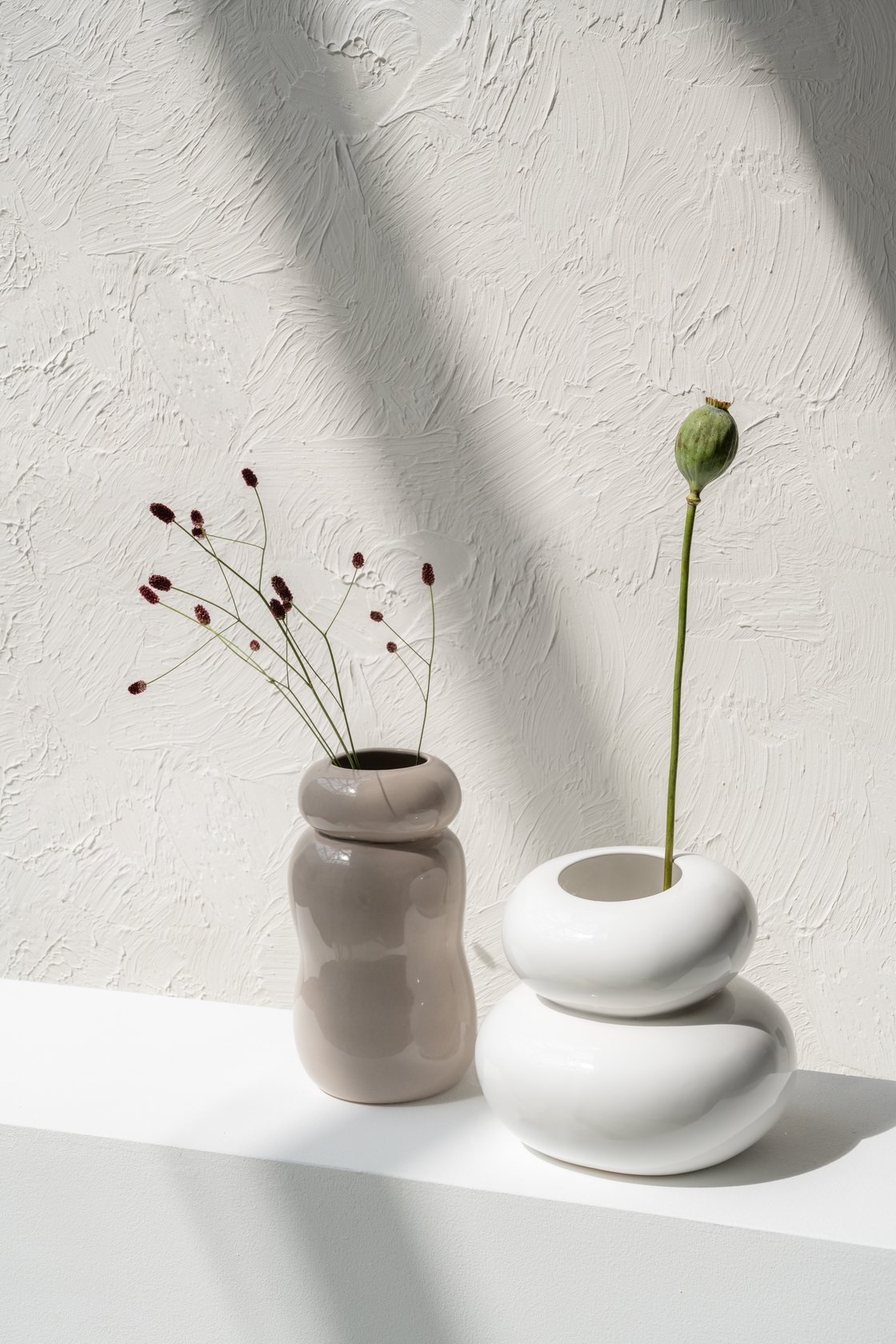 Earthernware Vase - Pebble Grey Morn
