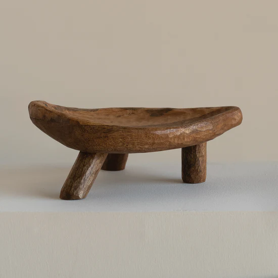 Ramo Mango Wood Object - Brown