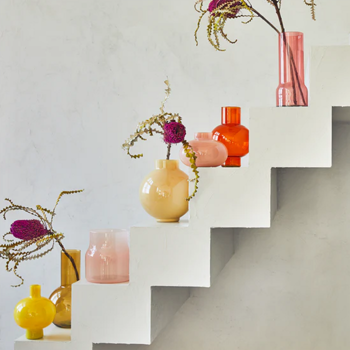 Nekku Glass Vase - Branded Apricot