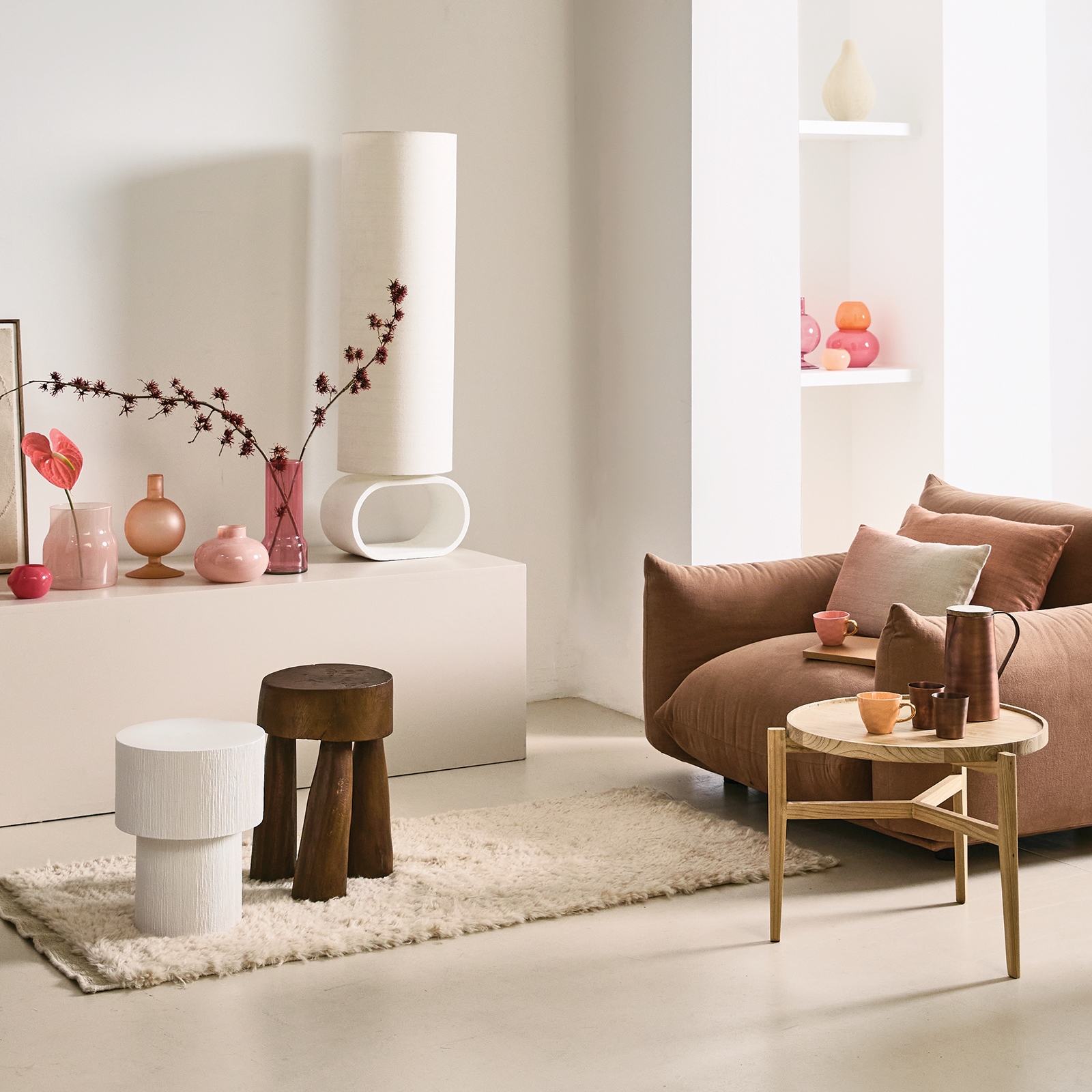 Nekku Glass Vase - Branded Apricot