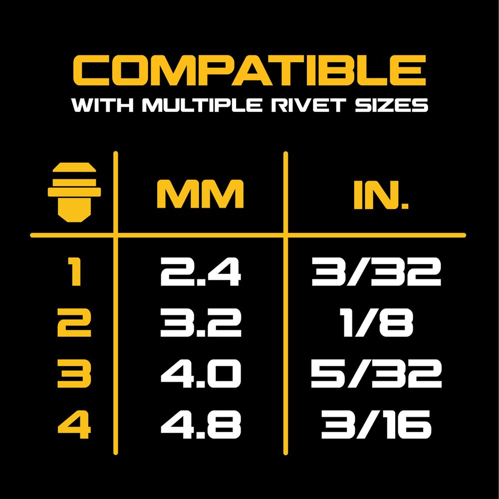 20V MAX XR Lithium-Ion Brushless Cordless 3/16" Rivet Tool Kit 2.0 Ah