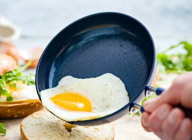 Mini Egg Pan with Nonstick Titanium & Ceramic Coating - 5.5, Stay