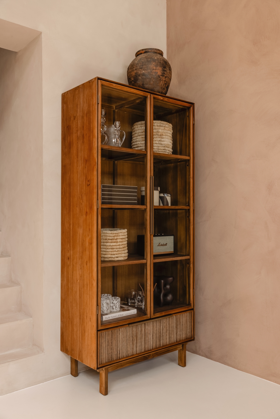 dBodhi Grace Cabinet - 2 Glass Doors/1 Drawer