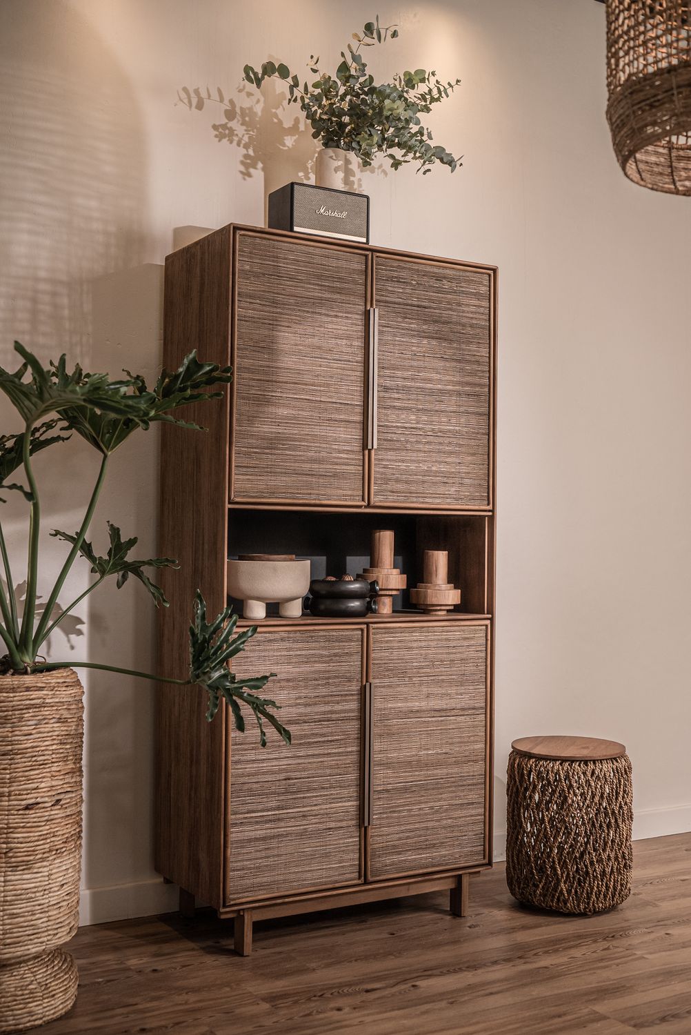 dBodhi Grace Cabinet - 4 Doors/1 Open Rack