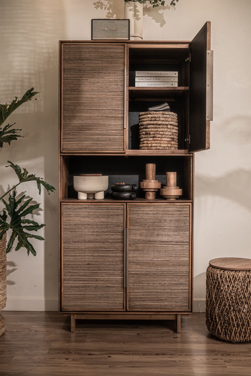 dBodhi Grace Cabinet - 4 Doors/1 Open Rack