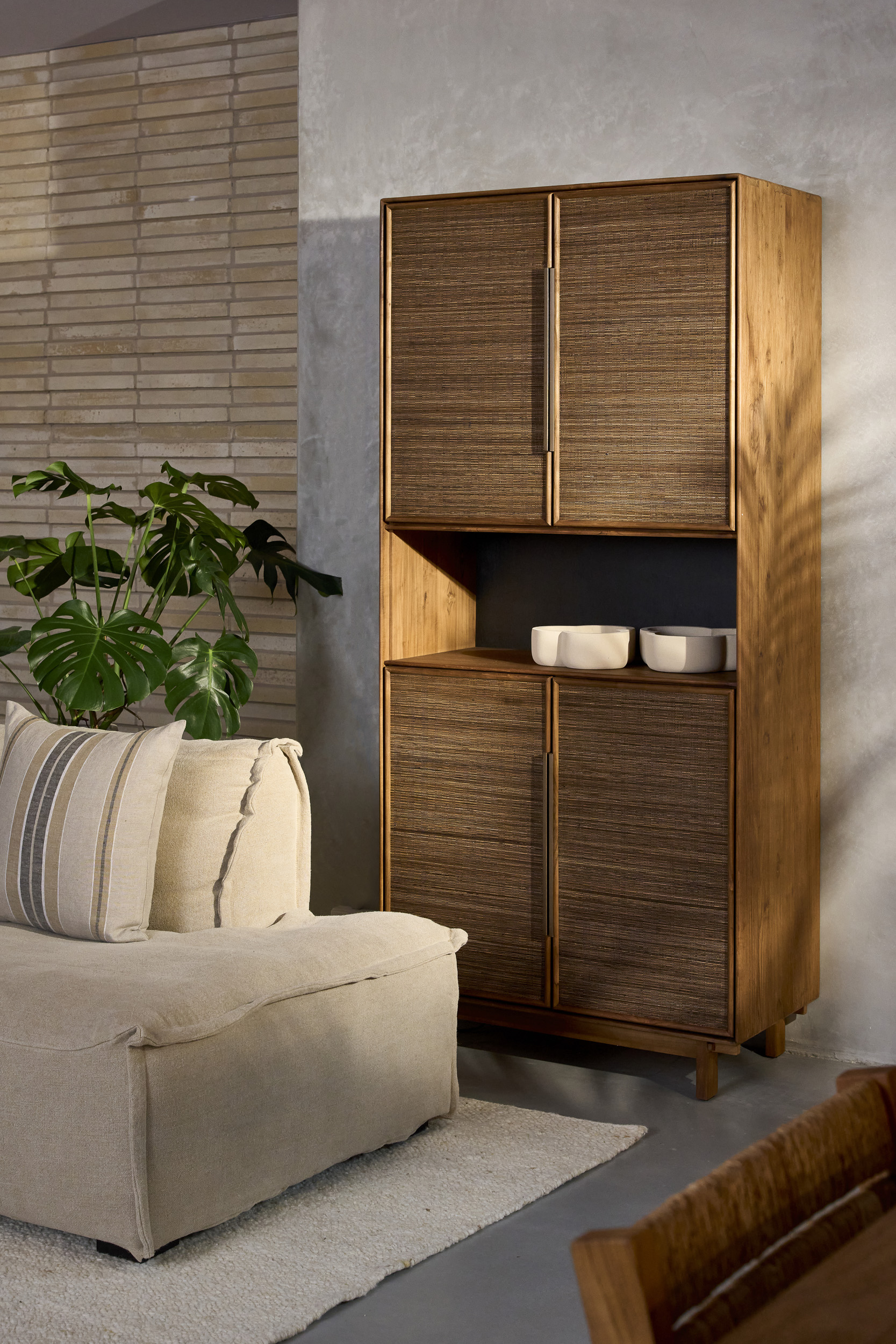 dBodhi Grace Cabinet - 4 Doors/1 Open Rack