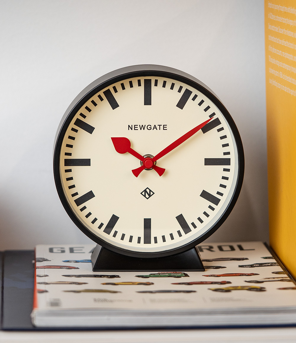 M Mantel Railway Clock