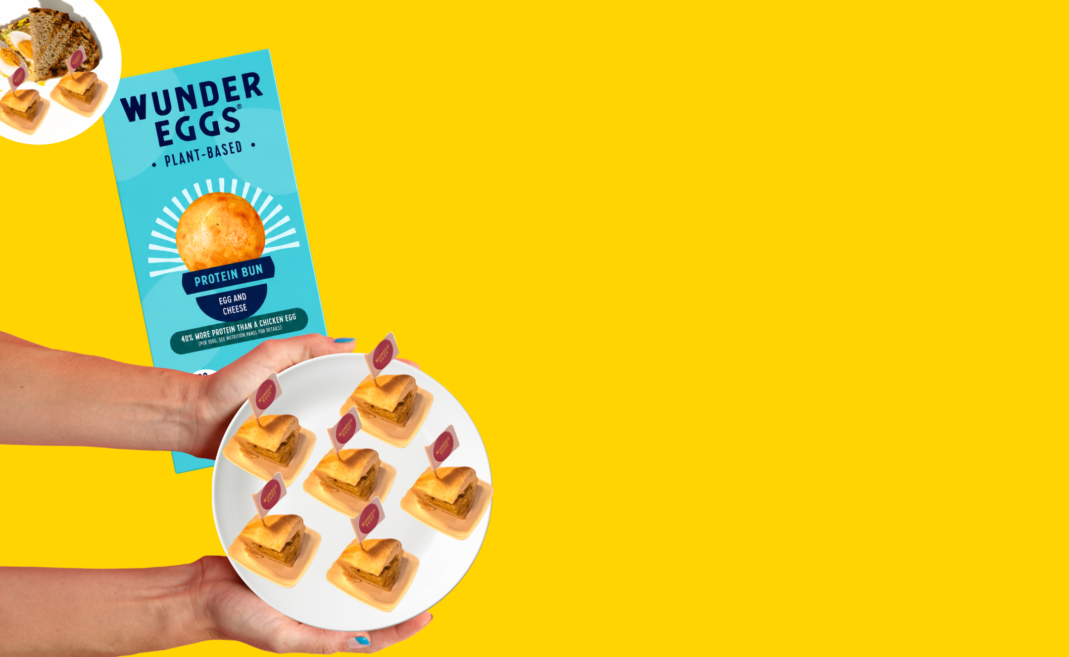 WunderEggs - Protein Bun, Egg & Cheese (Multi-Pack)