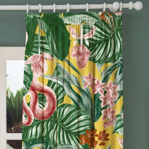 jungle print curtains medinilla