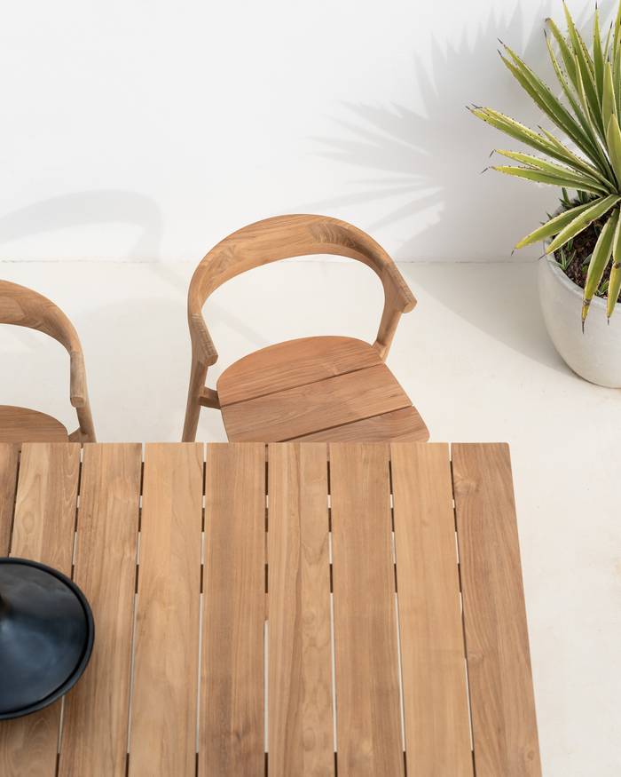 Ethnicraft Teak Bok Outdoor Dining Chair
