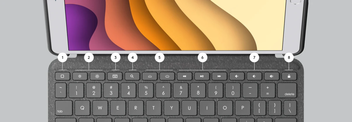 Logitech 羅技 COMBO TOUCH iPad 第7代 10.2" 鍵盤 Logitech COMBO TOUCH iPad 7th gen 10.2" keyboard