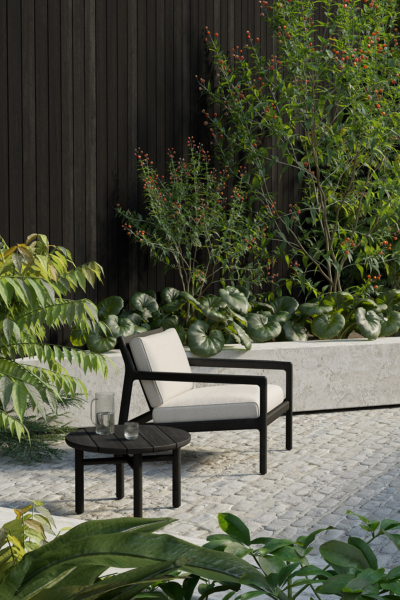 Ethnicraft Teak Quatro Outdoor Side Table