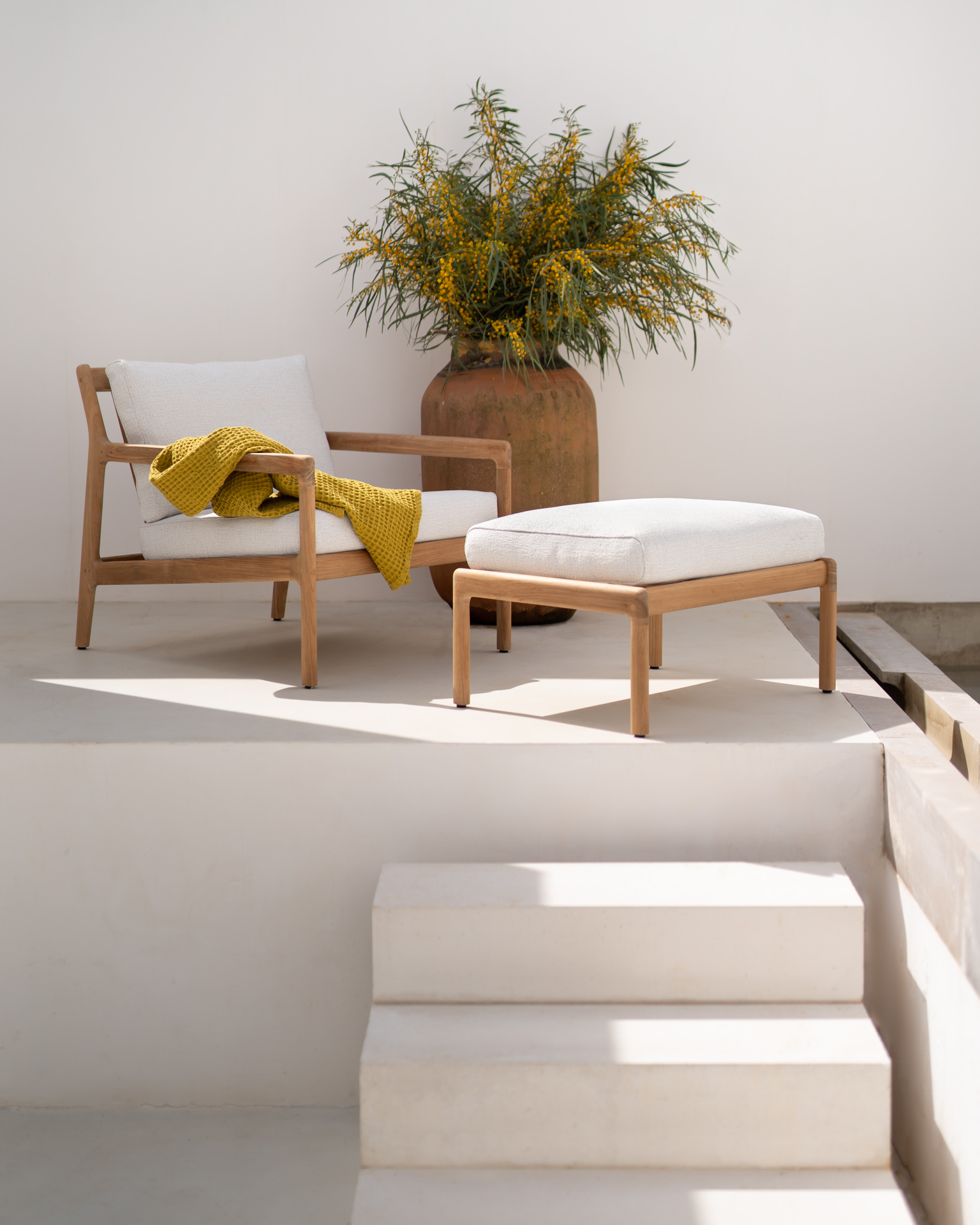 Ethnicraft Teak Jack Outdoor Foot Stool