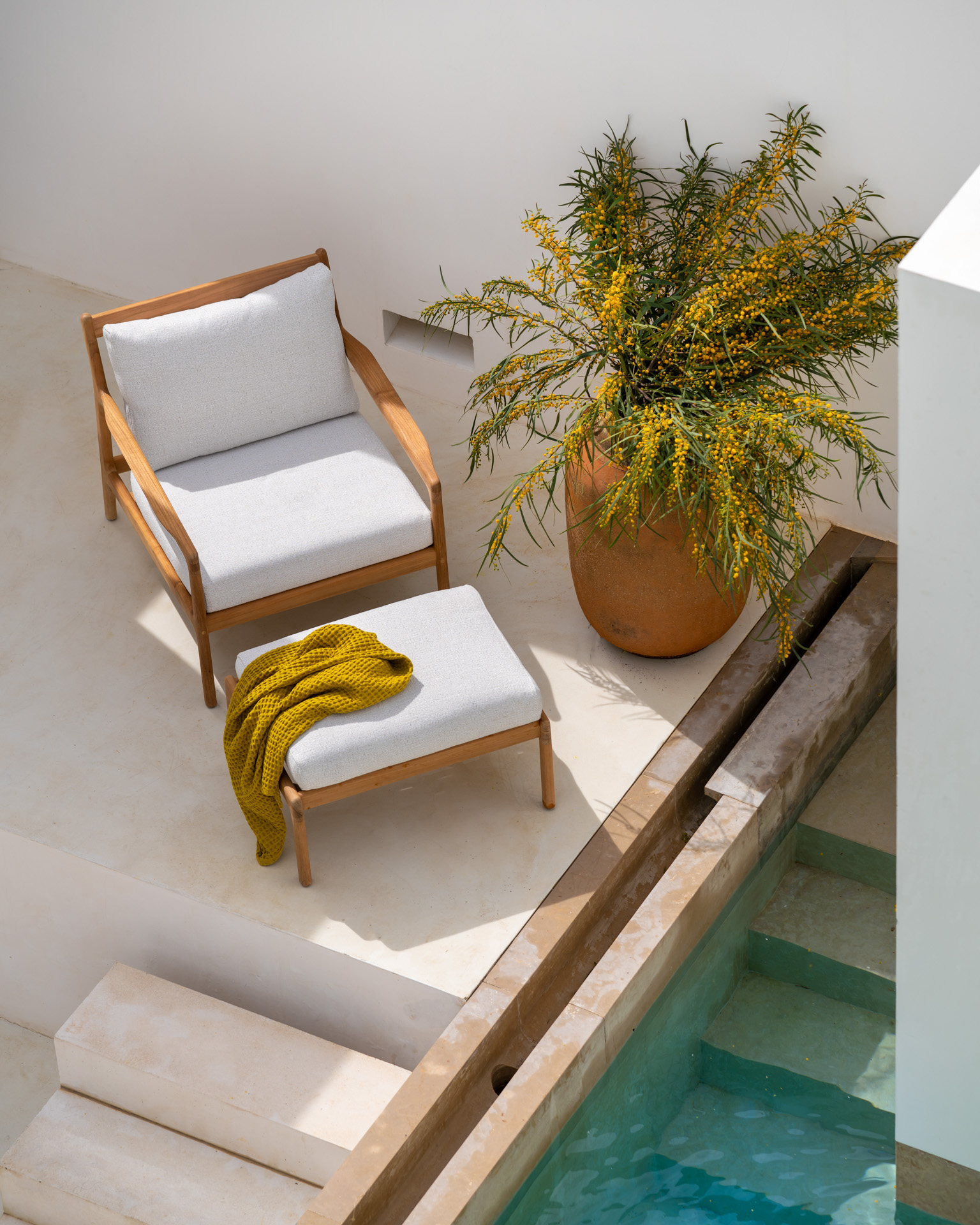 Ethnicraft Teak Jack Outdoor Foot Stool