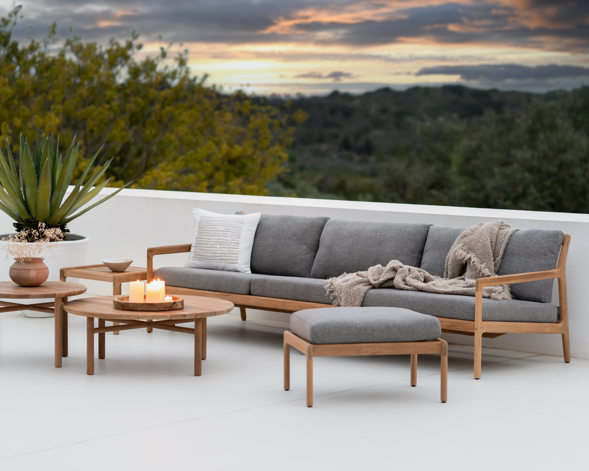 Ethnicraft Teak Jack Outdoor Foot Stool