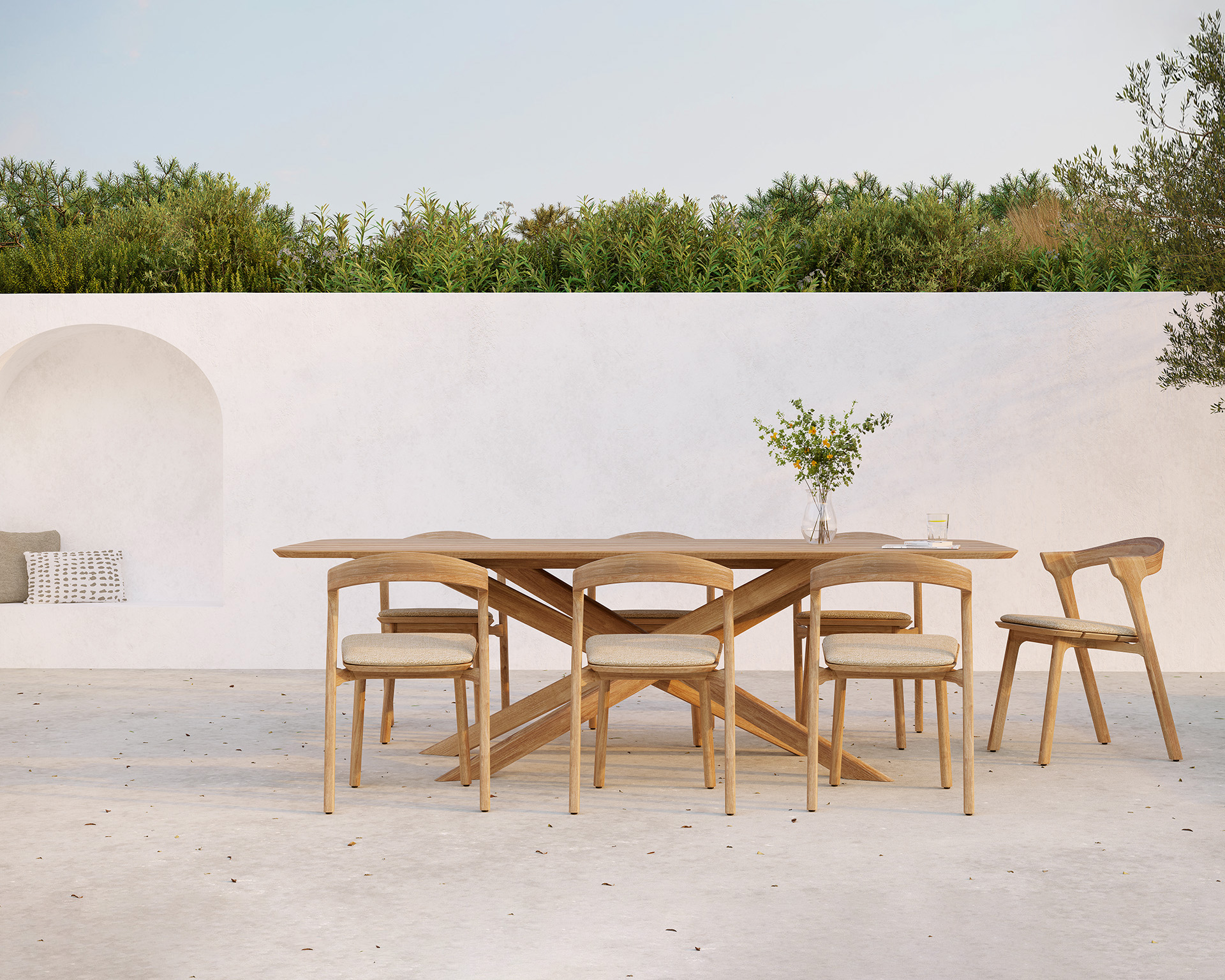 Ethnicraft Teak Mikado Outdoor Dining Table