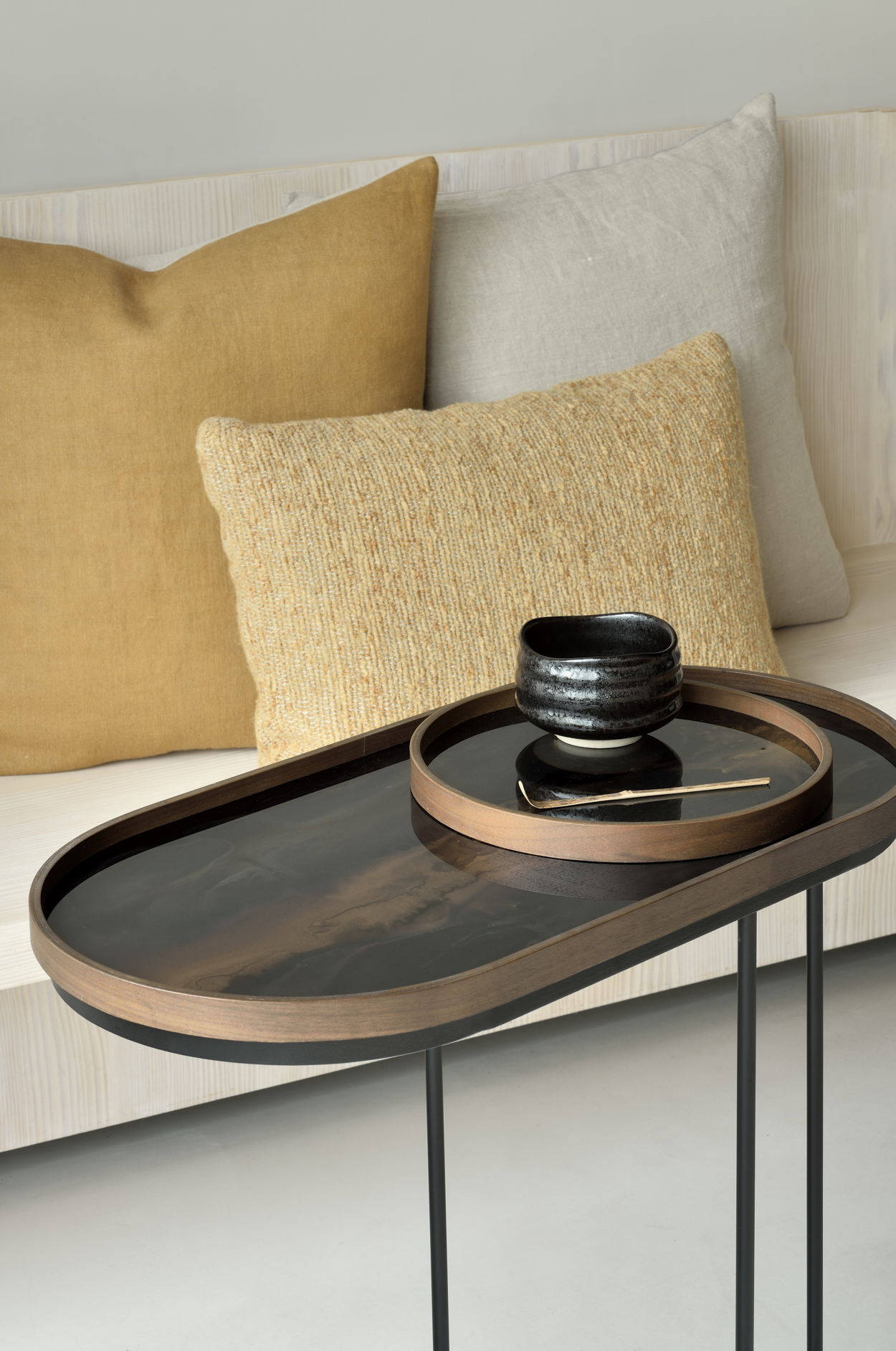 Ethnicraft Round Glass Tray - Small