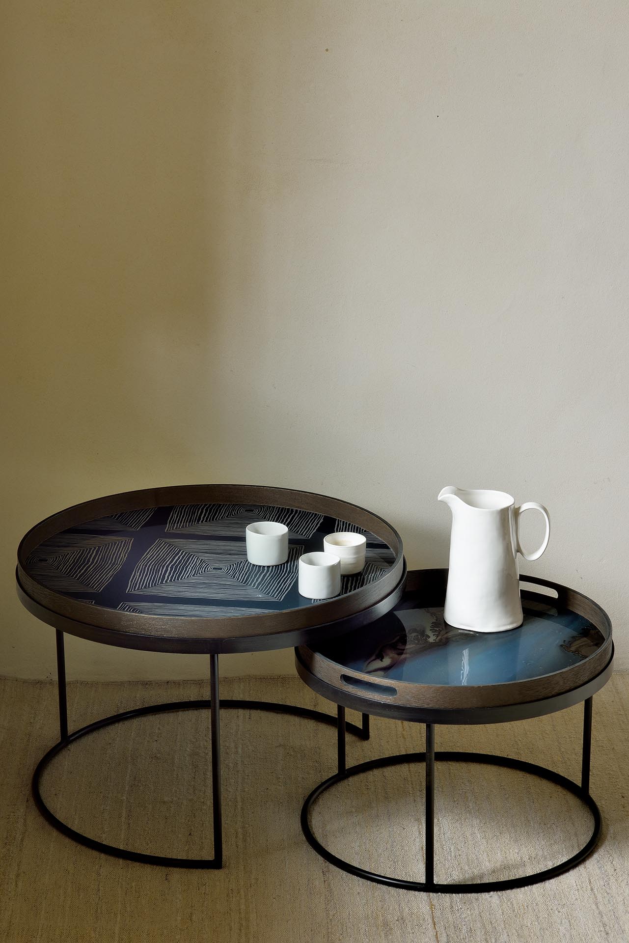 Ethnicraft Round Glass Tray - Large