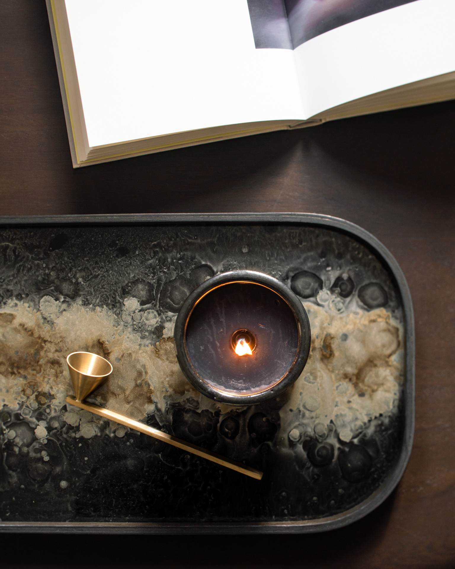Ethnicraft Oval Organic Glass Tray
