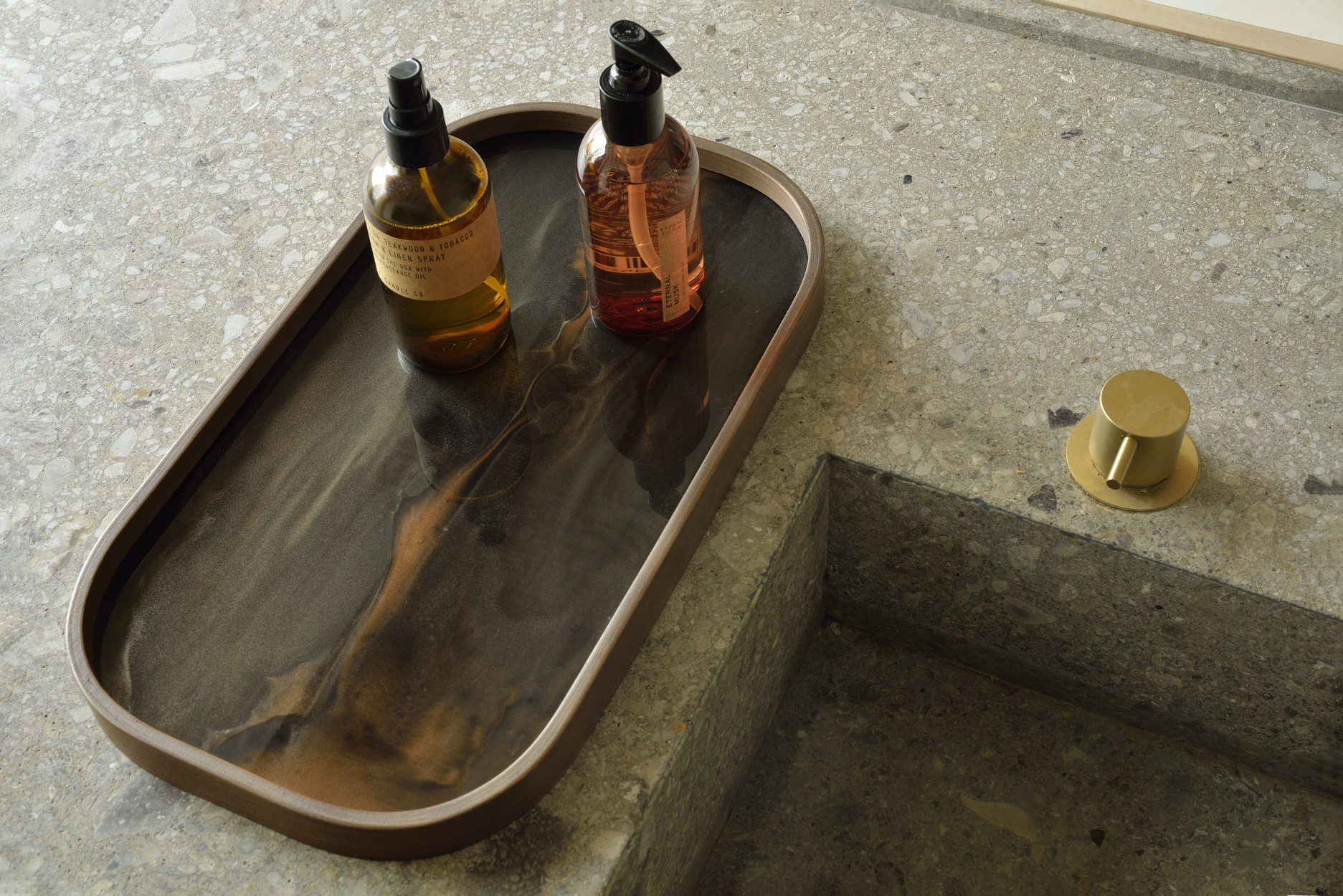 Ethnicraft Oval Organic Glass Tray
