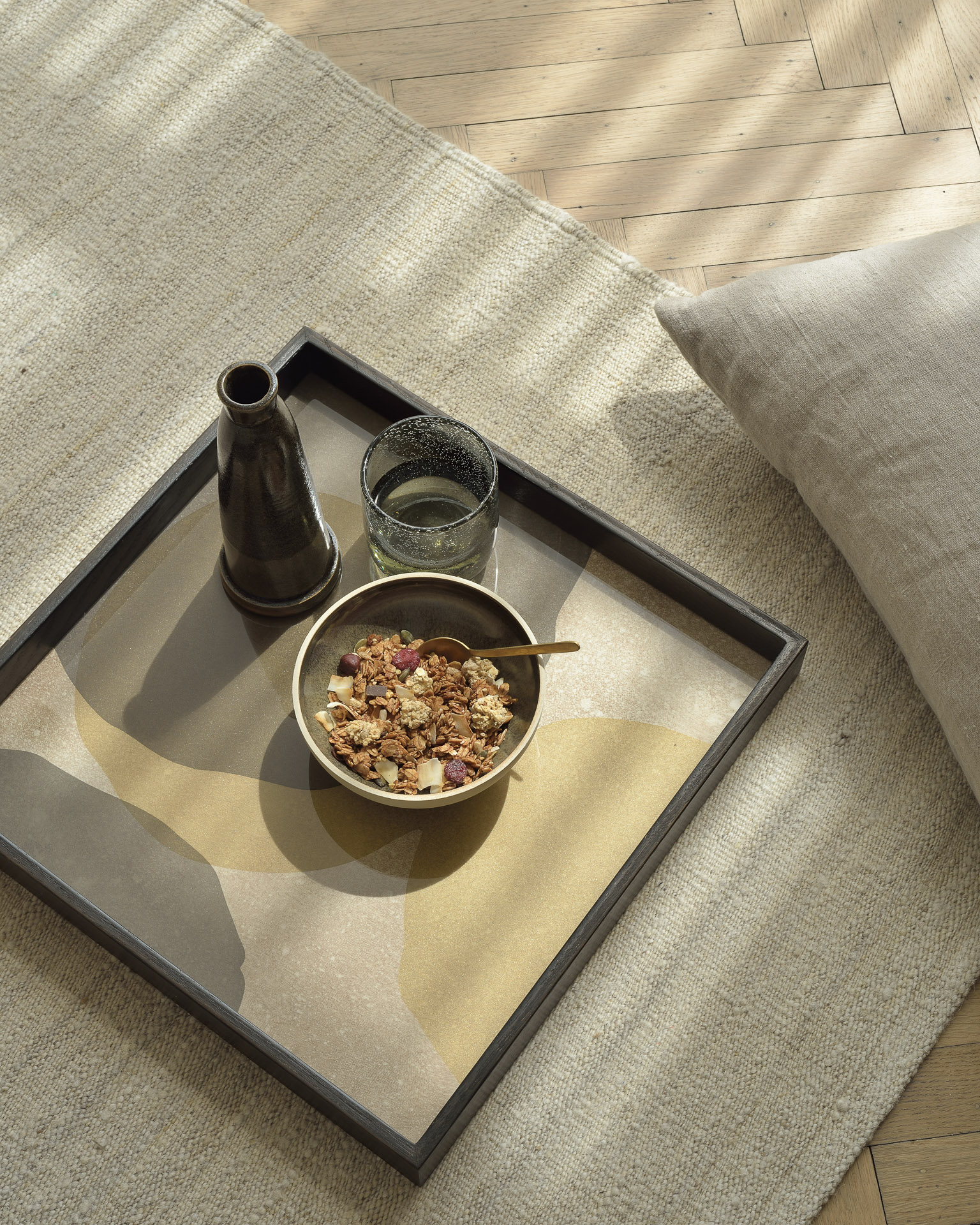 Ethnicraft Square Glass Tray - Medium