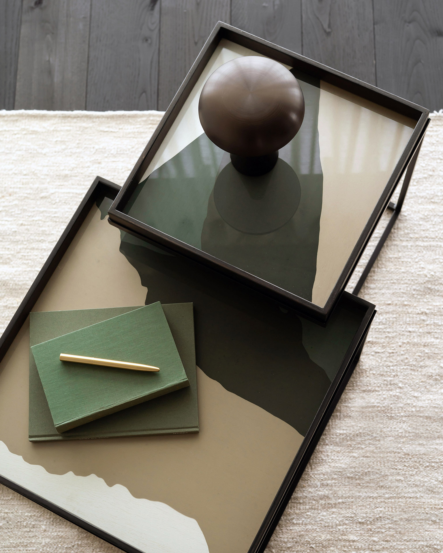 Ethnicraft Square Glass Tray - Large