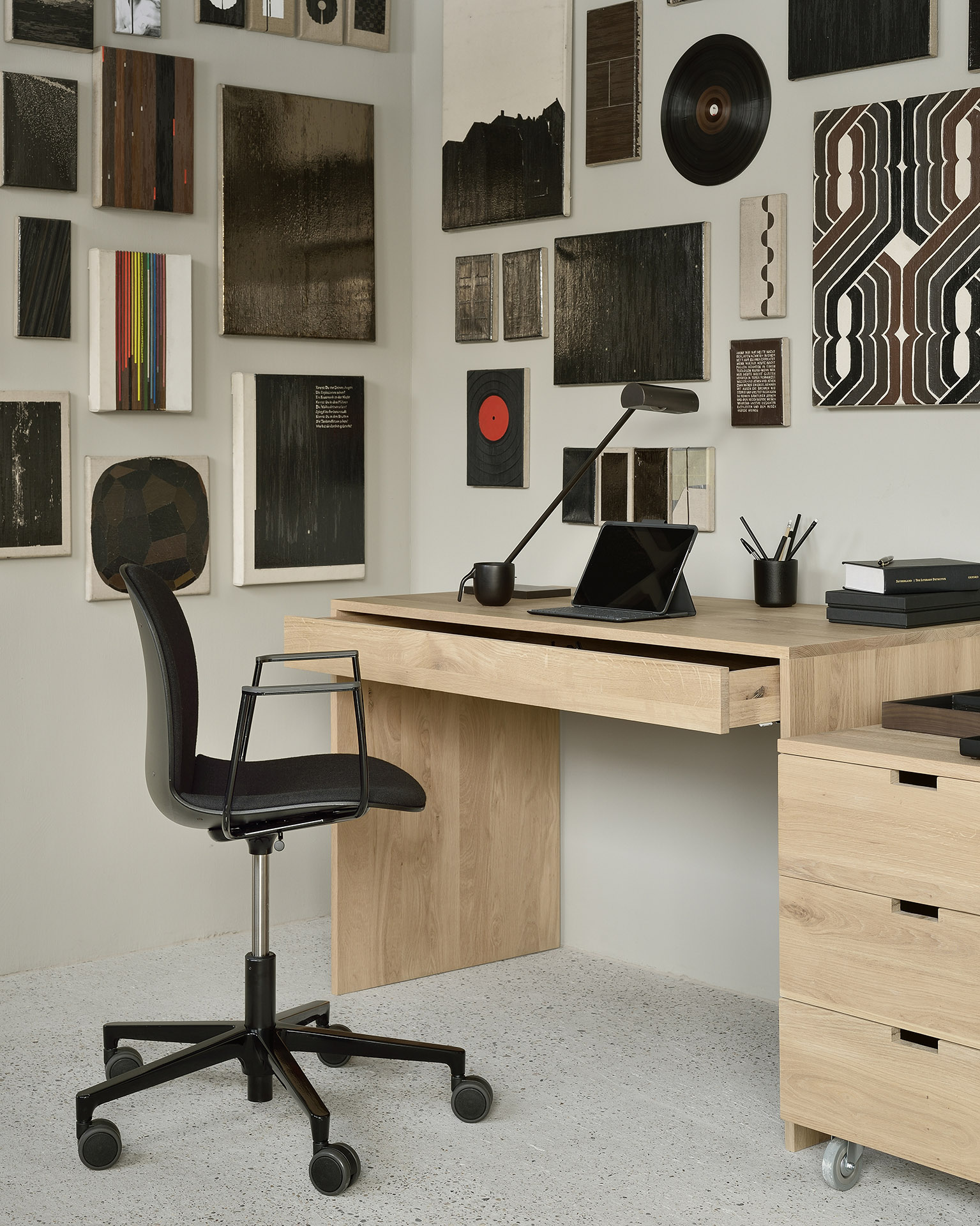 Ethnicraft Walnut Desk Organiser Set