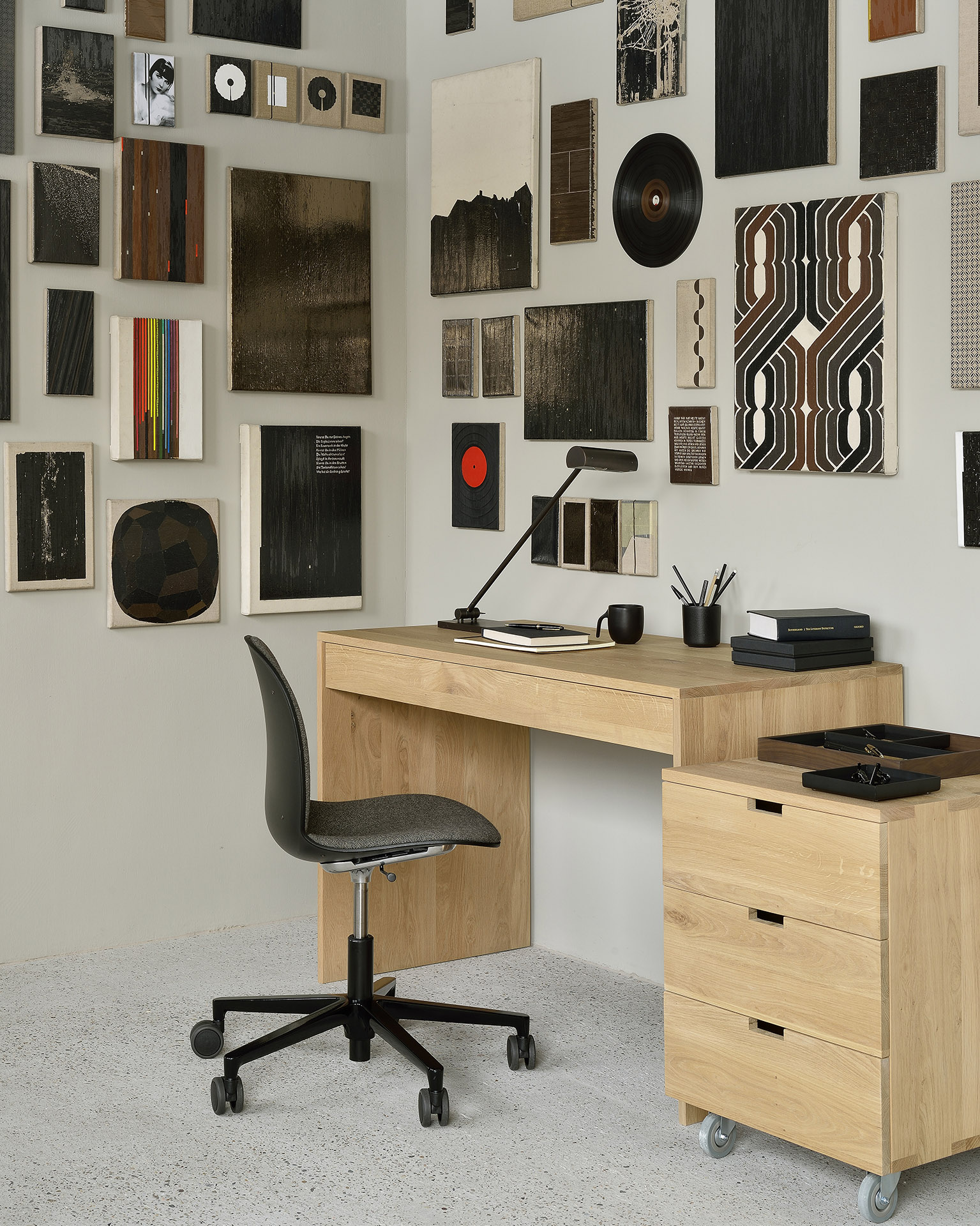 Ethnicraft Walnut Desk Organiser Set