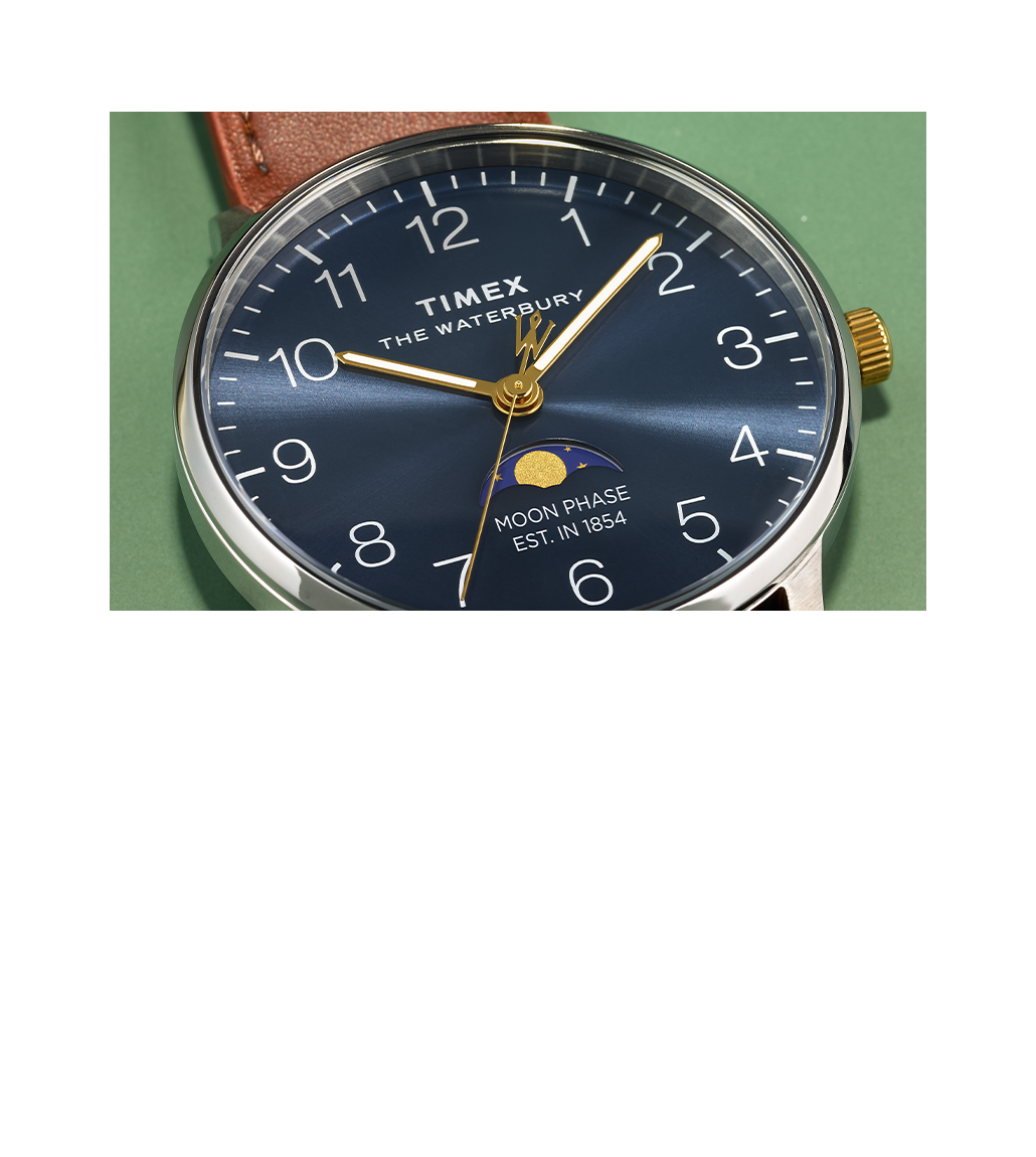 Waterbury Classic Moon Phase Blue Dial