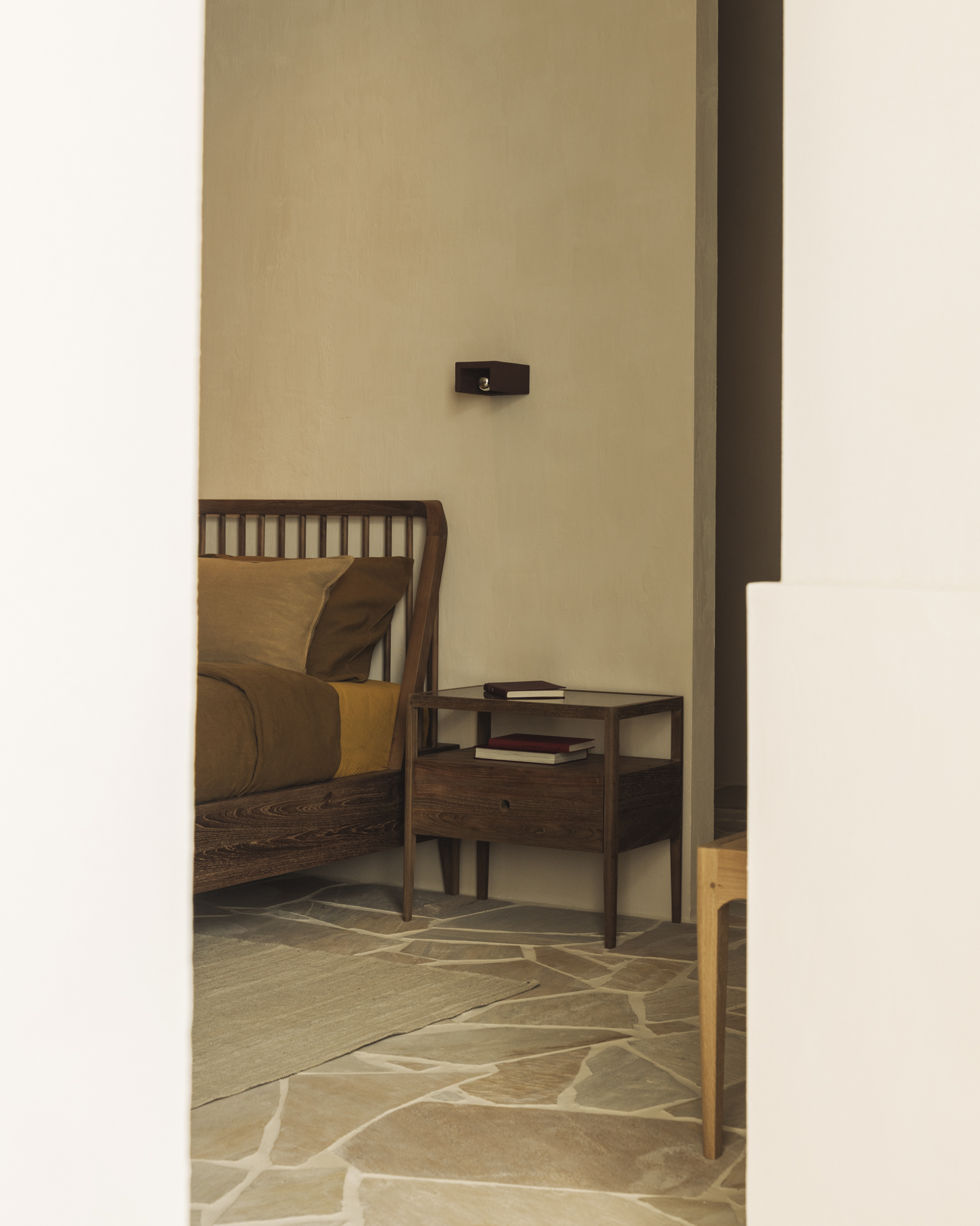 Ethnicraft Reclaimed Teak Spindle Bedside Table