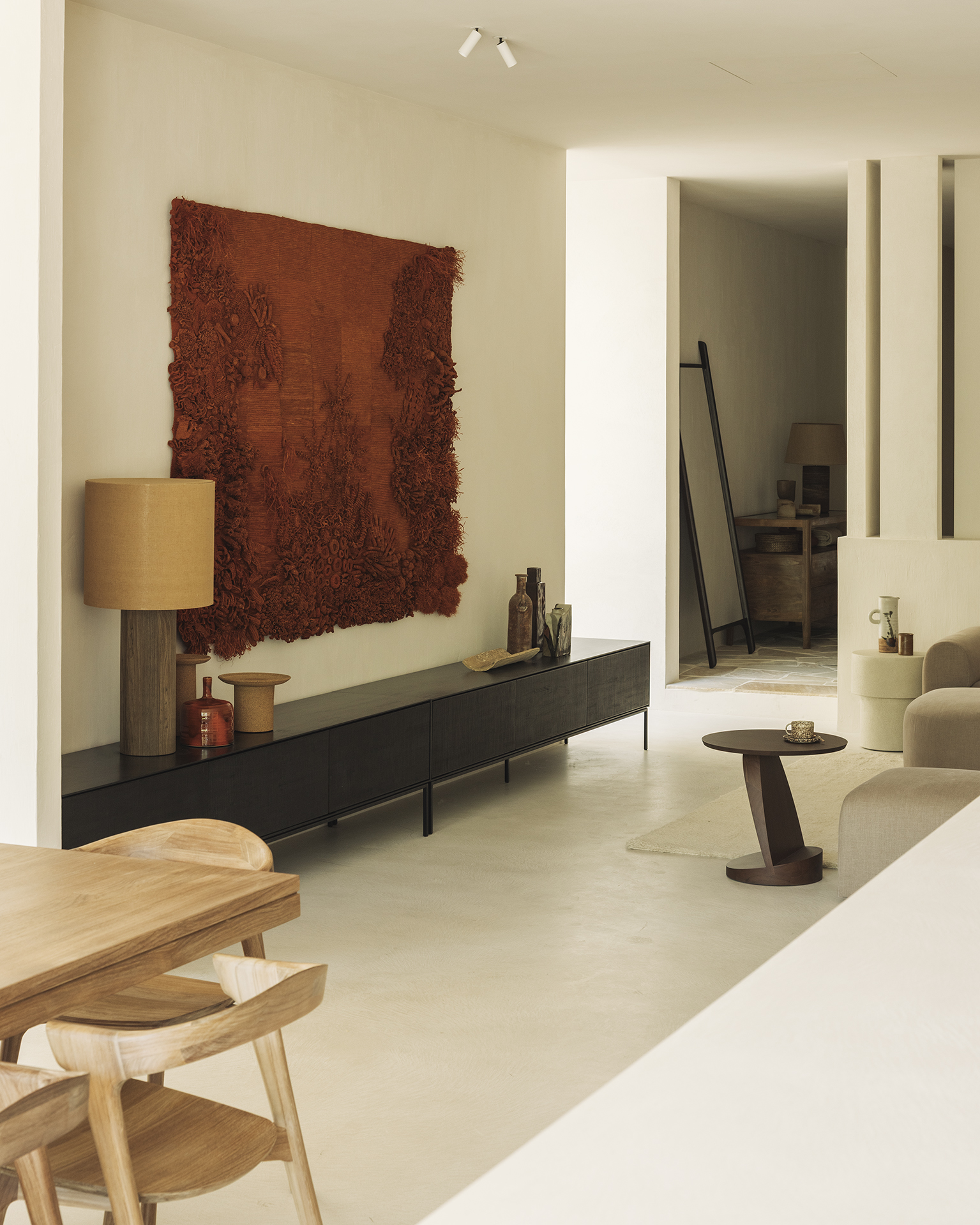 Ethnicraft Teak Oblic Side Table