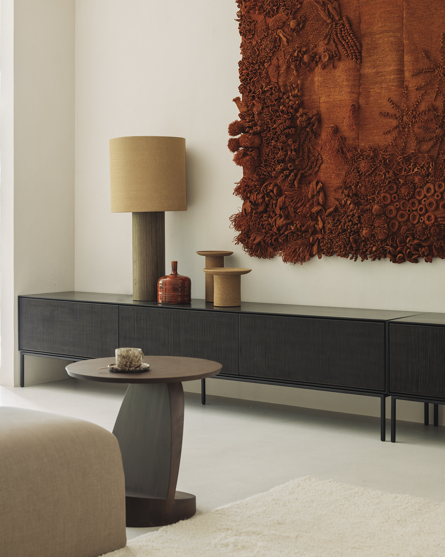 Ethnicraft Teak Oblic Side Table