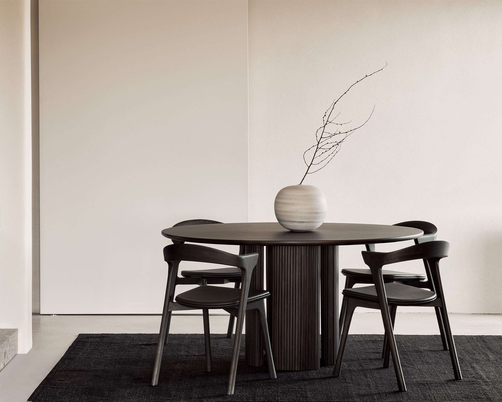 Ethnicraft Mahogany Roller Max Dining Table