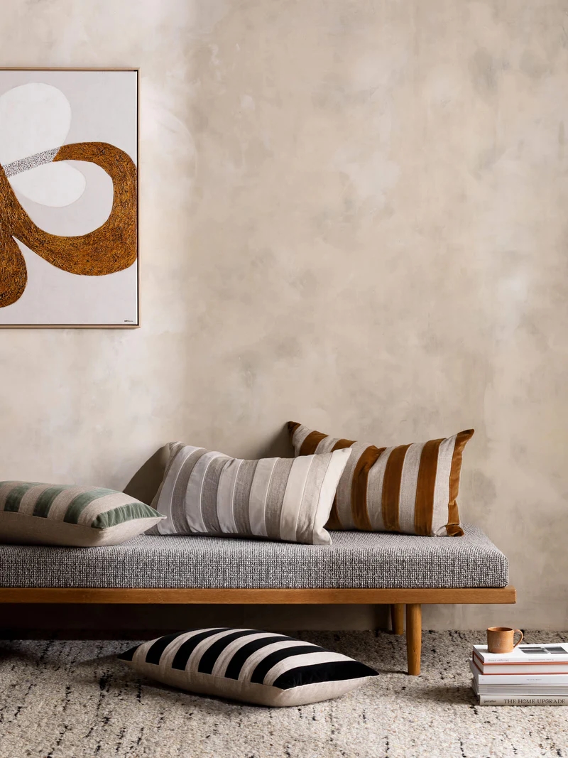 Etro Striped Velvet Cushion