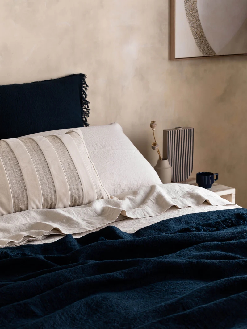 Etro Striped Velvet Cushion